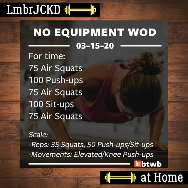 LMBRJCKD's tweet photo. LmbrJCKD at Home
———————————————
We will be offering these at home workouts for all of our members free of charge. Each day we will post these workouts for those who cannot come in to the gym and would still like to work on their fitness. These workouts … https://t.co/npBhgJCIH5 https://t.co/lwSHHWaJVd