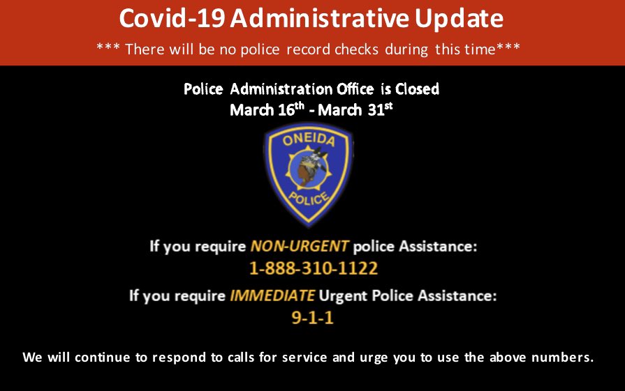 oneida police tweet media