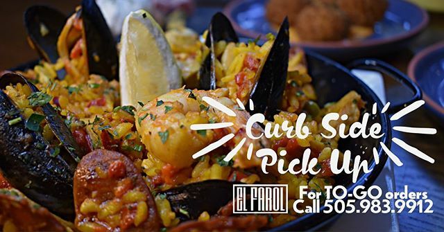 ElFarolSantaFe's tweet photo. Call in your to-go orders 505.983.9912 and enjoy the flavors of Spain without dining in #togofood #spanishtapas #ordernow #oldestrestaurant #spanishrestaurant #tapas #foodiesofinstagram #foodaholic #lovefood #ilovefood https://t.co/x24GjP9Ay5