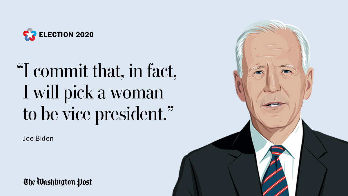 Biden says he would pick a woman as his running mate 

Live debate updates: wapo.st/3aZcTmK