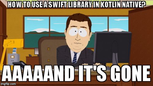 overflow_meme's tweet image. How to use a swift library in kotlin native? stackoverflow.com/questions/6069… #kotlin #kotlinnative #kotlinmultiplatform