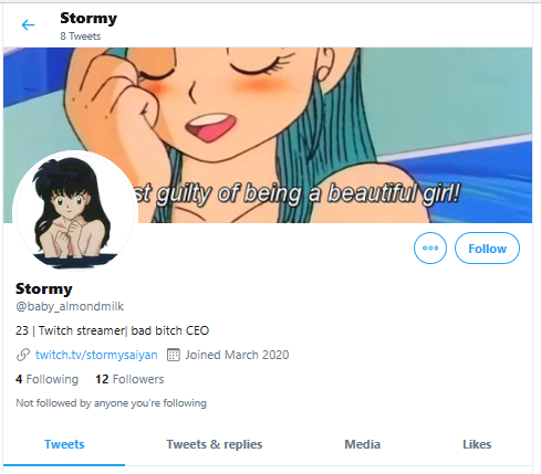 MemberBlasts's tweet photo. And yet another evasion account has been created!

She was put #OnBlast as @TrueDaddyIssues, suspended for harassment/threats, and now has ANOTHER new account @baby_almondmilk to evade that suspension.

Please #RT &amp; #REPORT as Suspension Evasion violates Twitter's ToS! https://t.co/YZtgwJHCAJ