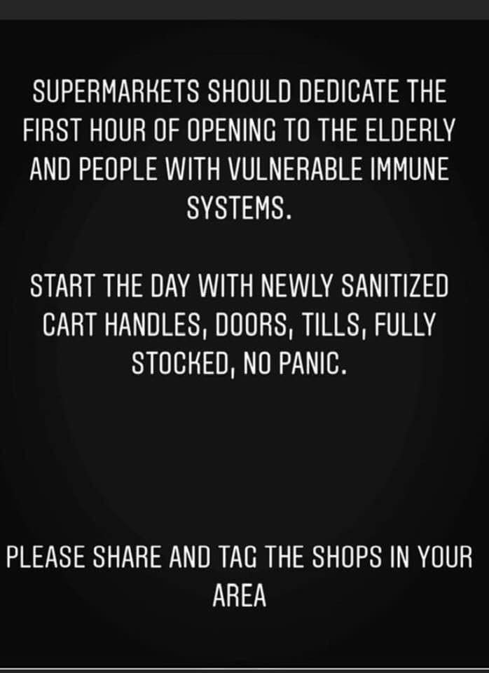 AlyssaNJB's tweet photo. Can you guys do this for our elderly and disabled? They can’t wait in these lines and be around others. They are at too high of a risk. @Albertsons https://t.co/RIVLn1MX9O