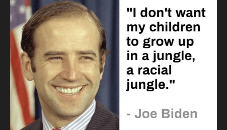 Jim Crow Joe’s buddy Strom Thurmond once said, “...there's not enough troops in the army to force the Southern people to break down segregation & admit the nigger race into our theaters, into our swimming pools, into our homes, & into our churches.” Joe agreed  https://twitter.com/ChuckModi1/status/1239364637017010176