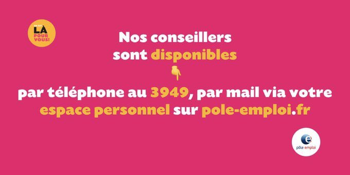 Vous êtes demandeur d'emploi en Guadeloupe ? Compte tenu de la crise du Covid 19, ne vous rendez pas en agence PÔLE EMPLOI, utilisez les moyens de communication 👇