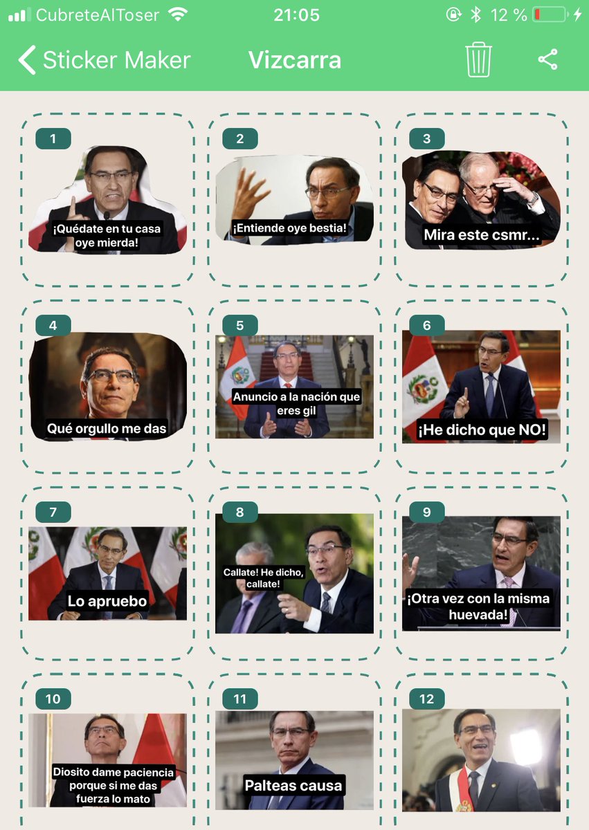 lapsicotuitera's tweet image. Ya me hice stickers de Vizcarra 😂🤭😁 Descarguen “Sticker Maker Studio” (el icono verde) entren a este link y dense por servidos 😘 -&amp;gt; drive.google.com/file/d/1trdigI…