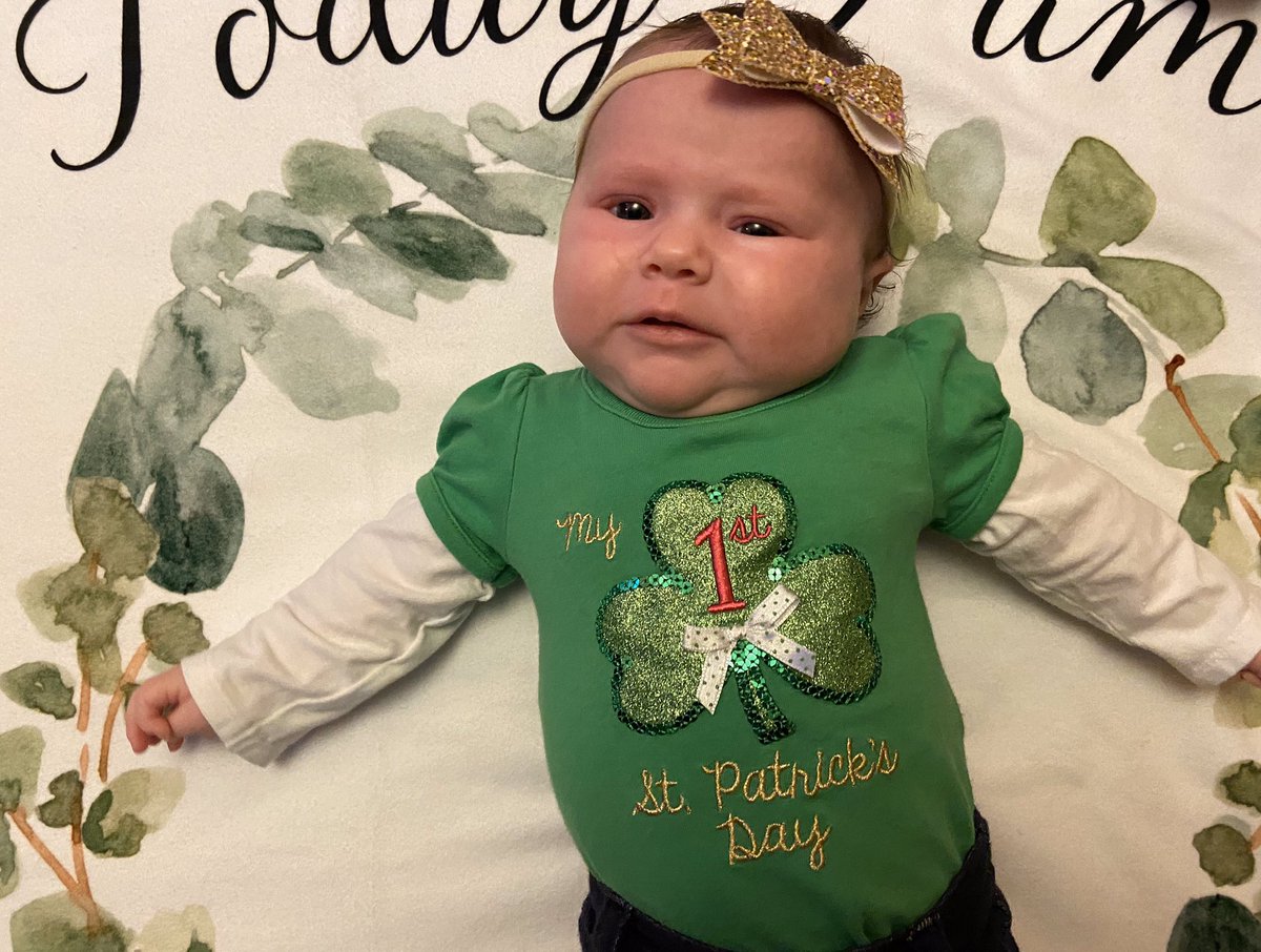 SNapora's tweet photo. Our baby Nora is 2 months old! Time sure flys bye! https://t.co/3OMoauPT6P