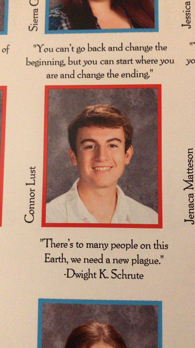 CL_1435's tweet photo. My senior quote did not age very well... https://t.co/o2VAqEyu4h