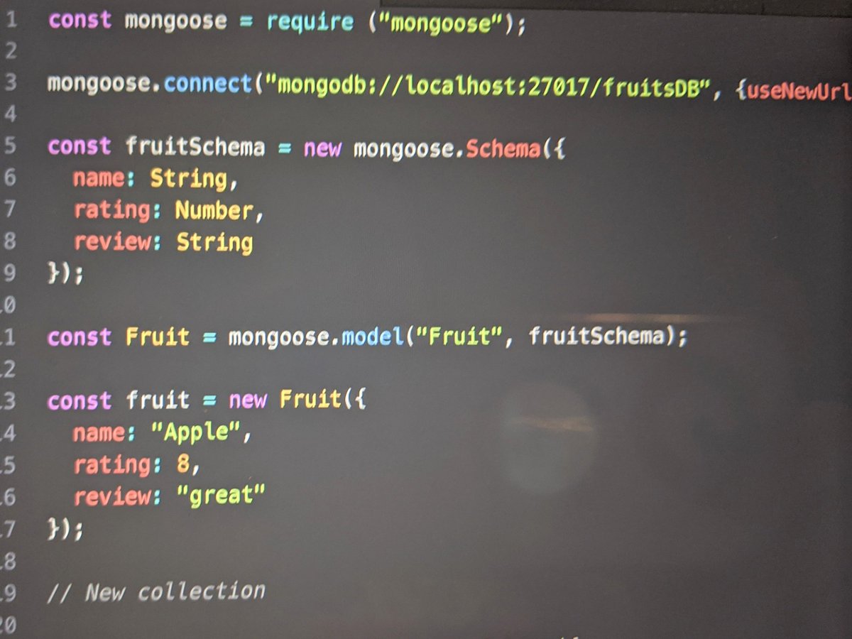 GrieveRena's tweet image. Day 3: learning mongoose #100DayCode