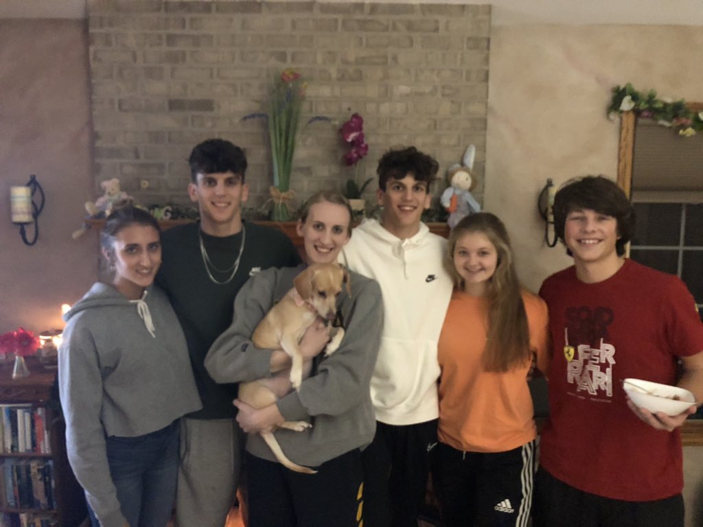 JohnPalan's tweet photo. So the last few days have been quite crazy.  Having my kids home tonight, and their significant others, was absolutely what I needed to remind me how lucky I am. https://t.co/QJ3o80G61b