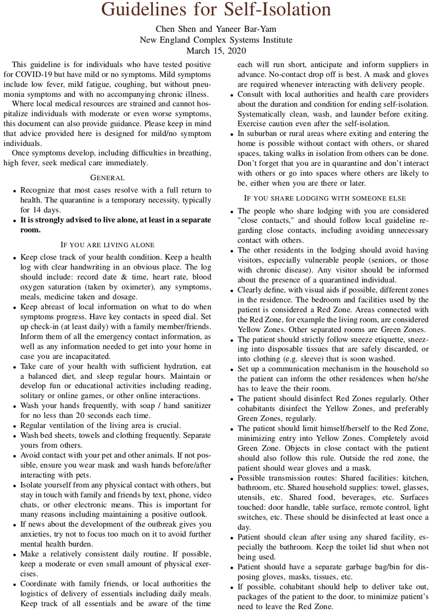 yaneerbaryam's tweet photo. New: Guidelines for Self-Isolation

https://t.co/RvGMkSWYDK https://t.co/HuiITeLyg6