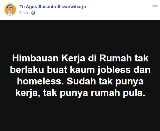 ariel_heryanto's tweet photo. Orang Indonesia sehat2. Biar pun sakit atau miskin, selalu suka ngakak lepas. https://t.co/eIc9yVZ5s9