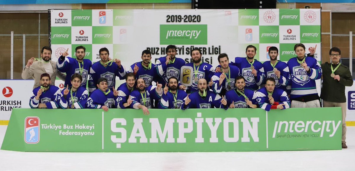 2019-2020 #IntercitySüperLig şampiyonu Buz Beykoz oldu. 

Heyecan dolu final serisinin son karşılaşmasında Zeytinburnu ekibini 4-2 mağlup eden Buz Beykoz Ligi şampiyon olarak tamamladı. 

Ligimizin şampiyonu Beykoz ekibini tebrik ediyoruz 👏

<a href="/buzbeykoz/">Buz Beykoz 🏒</a>