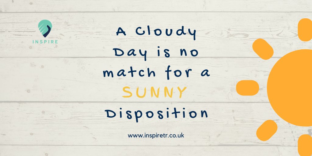 ! Motivational Monday!!
As we embrace the final 3 days of our programme Be Inspired By Hospitality we thought we'd share this nugget of positiveness
A CLOUDY DAY IS NO MATCH FOR A SUNNY DISPOSITION ☀️☀️☀️
#inspire #motivationalmonday #training #Beinspiredbyhospitality