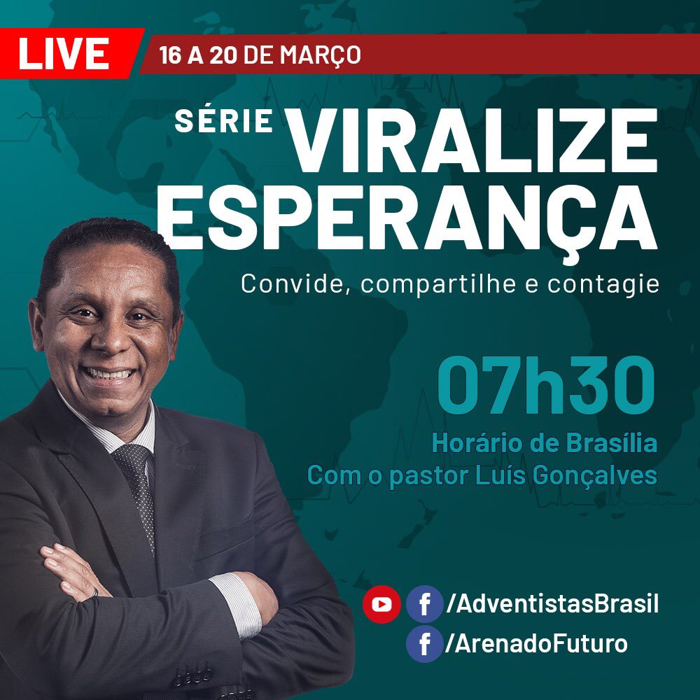 Vamos propagar esperança contra o medo é o egoísmo.