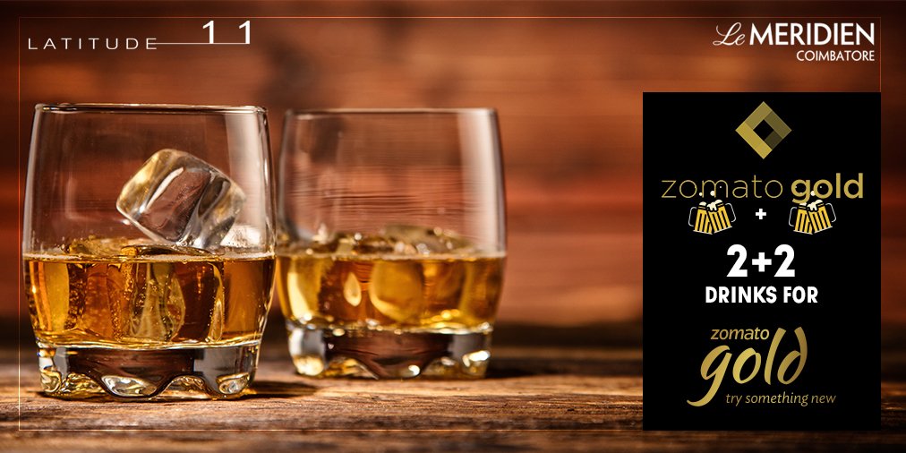 LCoimbatore's tweet photo. Let's drink to good old times! Enjoy bubbly drinks with Zomato's exclusive deals, buy 2 and get 2 free at Latitude 11, Le Meridien, Coimbatore.
#lmc #LeMeridien #Coimbatore #Latitude11 #Drinks #Beverages #BubblyDrinks #Offers #Zomato https://t.co/x3bx4SZ2yy