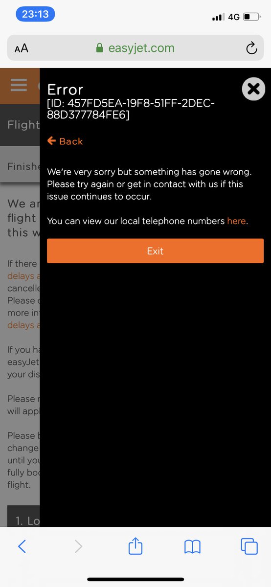 Crofty_93's tweet photo. @HollyDobree @neo1england @julieinuk @john__ak @easyJet We have tried doing this but just comes up with error! https://t.co/SLgTqvdWbo