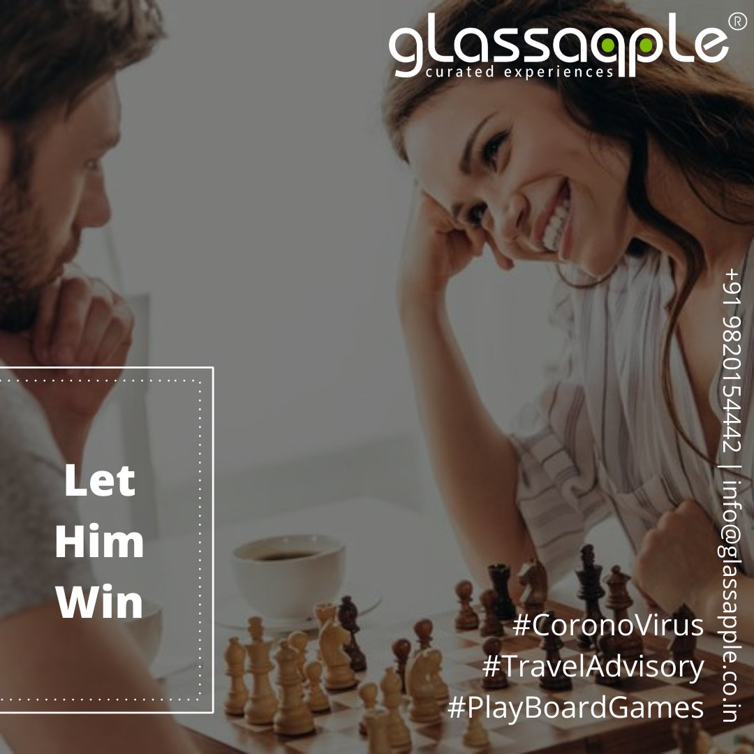 theglassapple's tweet photo. When was the last, he lost an argument with you ?

We are sure, it is not that old a memory, it must be just yesterday… Play this game of chess with him and win him back with a wink and sip some coffee together!!

Cost – A Cup of Coffee

#TravelAdvisory #CoronoVirusAlert https://t.co/gOcwpXbSxq