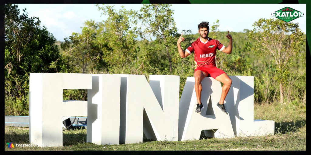 ExatlonMx's tweet photo. ¡Felicidades Heber! 👊🏻 Te conviertes en el segundo súper finalista e irás a disputar el título de esta tercera temporada después de todo este tiempo. 🙌🏻🔴

#ExatlónSemifinal 
Ve aquí @AztecaUno en vivo y GRATIS --> https://t.co/J4KNlUoWk4 https://t.co/PFHYnZ0mdt