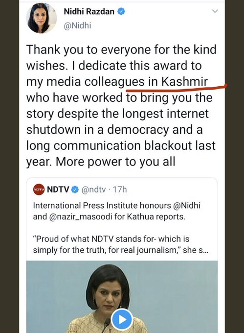 Oh, and did we tell you that we at  #NDTV are time travellers as well?How, you asked?Well, the internet shutdown happened nearly 18 months after the Kathua case. YET, it posed us so many difficulties!!Btw, Kathua is in Jammu, not Kashmir.But then, minor details never stop us!!