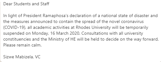 Rhodes University tweet media