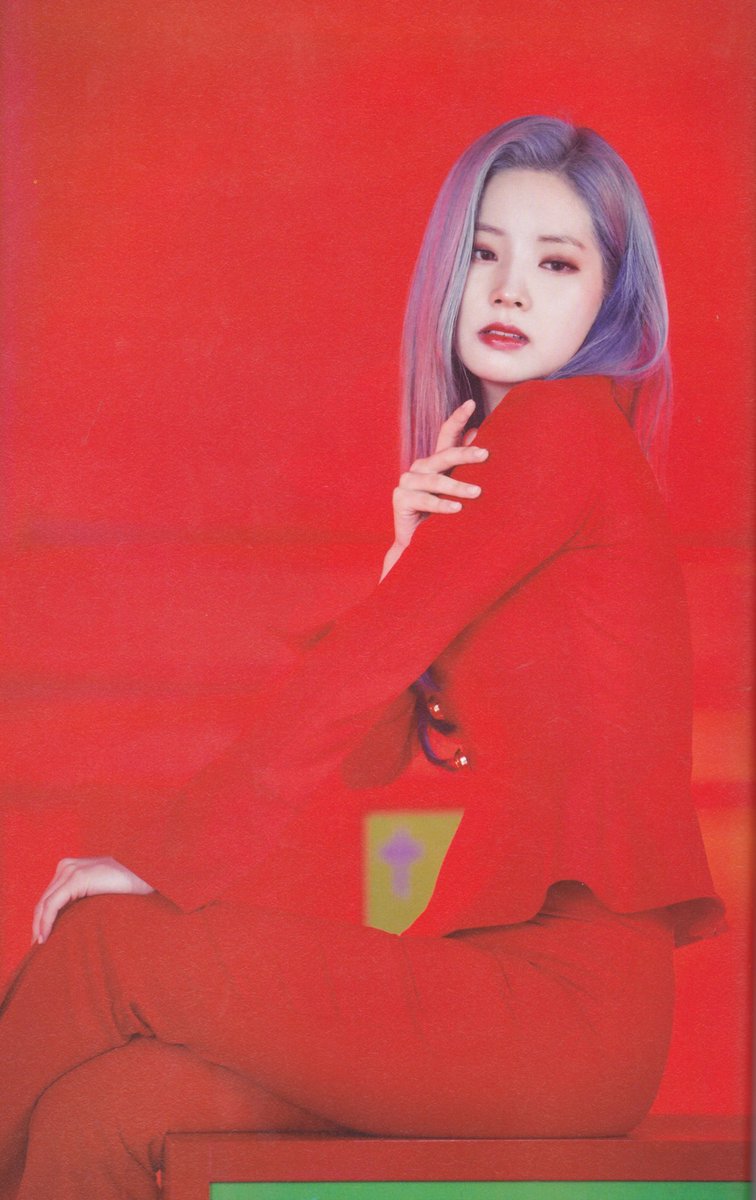 75. Dahyun and red, possibly my favorite aesthetic :) 