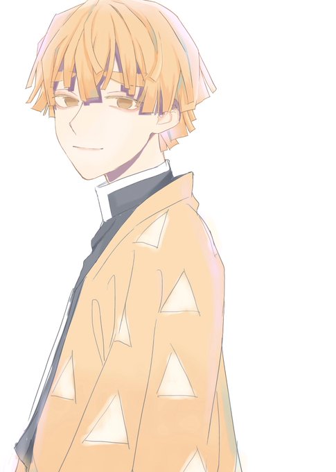 アイさんがTwitterに投稿した我妻善逸(鬼滅の刃)のイラスト。