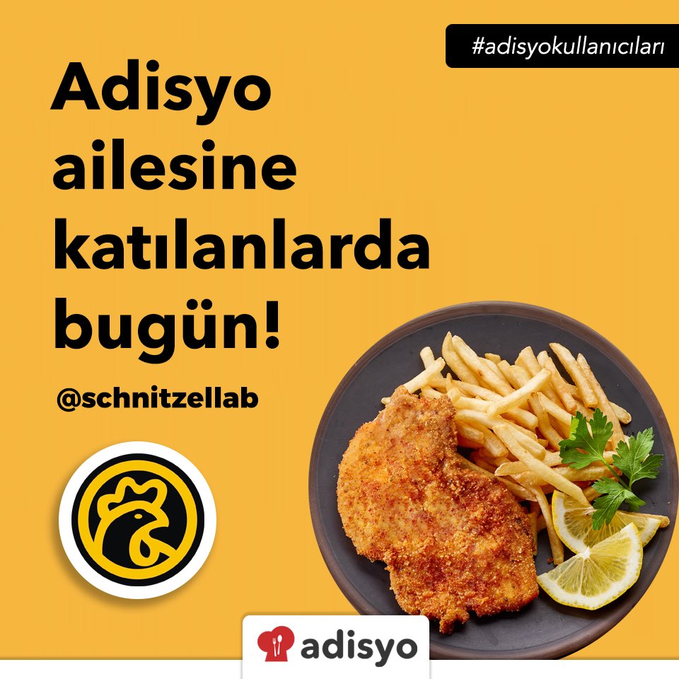 Adisyo ailesinin üyesi @schnitzellab ile tanışmayan var mı? 🍗Bu çıtır lezzeti mutlaka denemelisiniz! #schnitzel #adisyokullanıcıları #adisyo #adisyon #yemek #yemekneredeyeniristanbul #yemektarifleri #yemekvideo  #yemektakip #yemekgram #yemeksunumu #yemekteyiz #yemektakimi