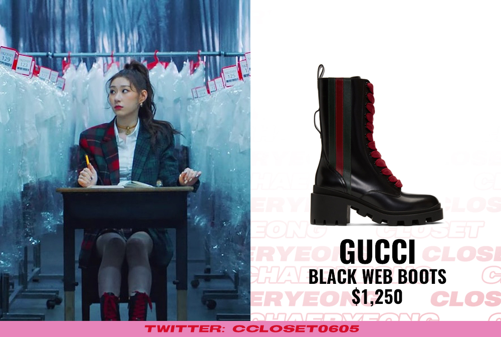 CCloset0605's tweet photo. [MV] @ITZYofficial #CHAERYEONG Wannabe Music Video:

@gucci Lion Head Choker, Black Web Boots
#DANIELLEGUIZIO Wool Oversized Plaid Blazer, Pleated Plaid Mini Skirt

#ITZY #있지 #채령 #CCloset0605 https://t.co/goJ1aVAJoJ