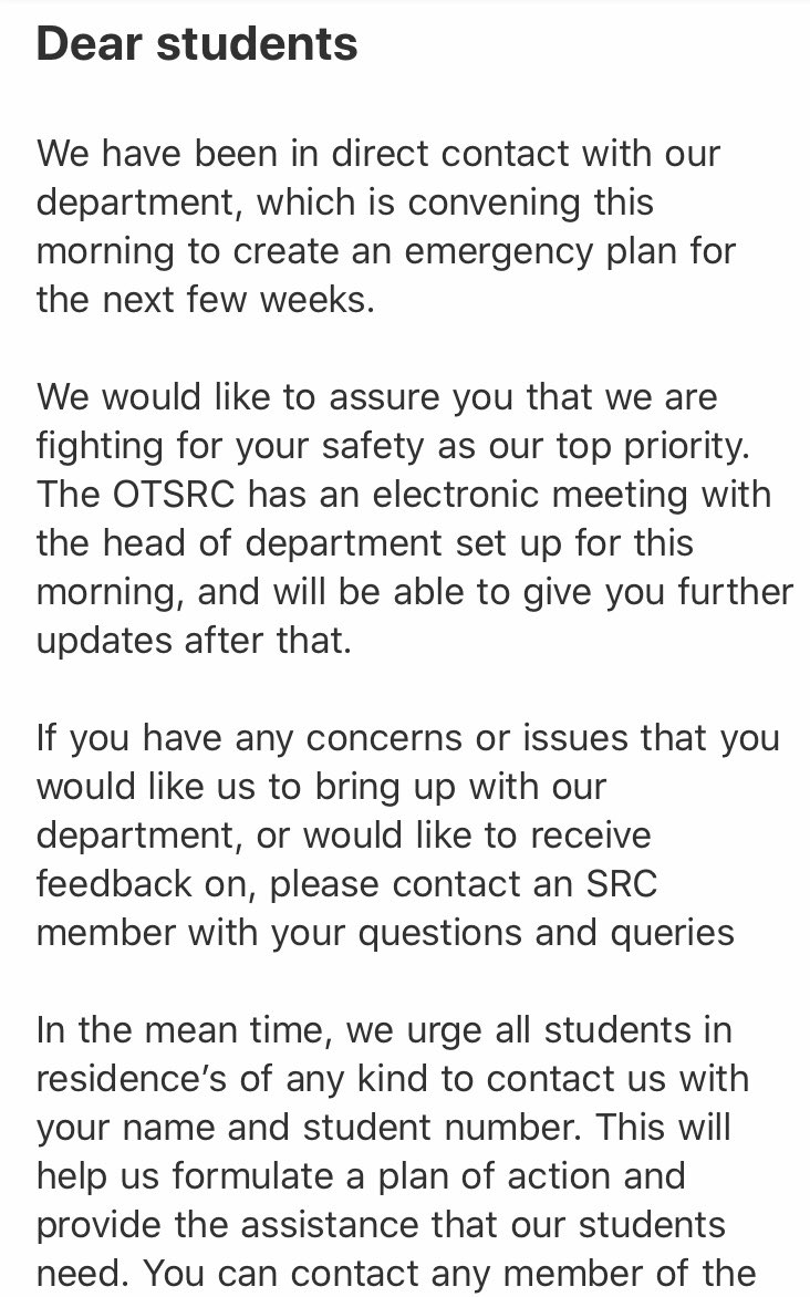 WITS OT Student Council tweet media