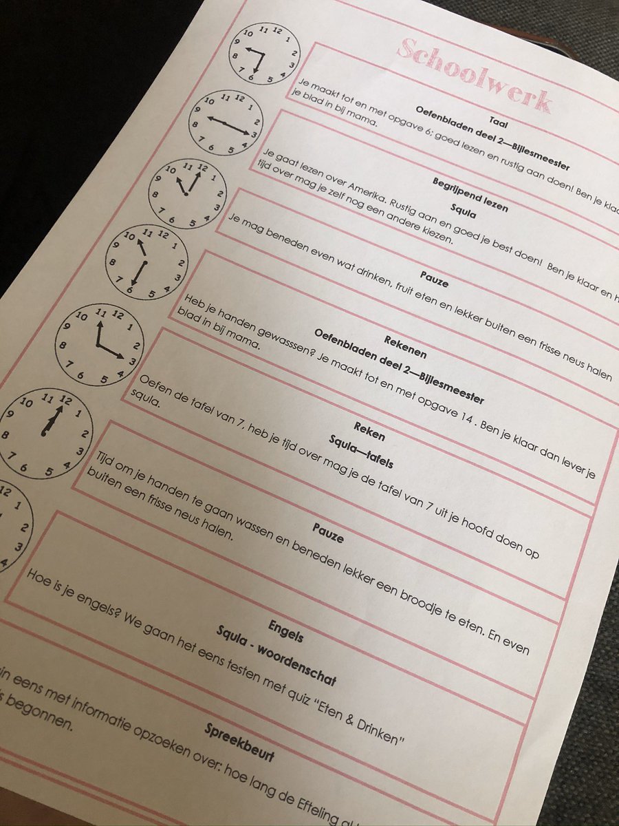 KimMaarse's tweet photo. @puur ✅hier ook een school en een daarnaast ook een dagplanning https://t.co/y4NgxUrtbo