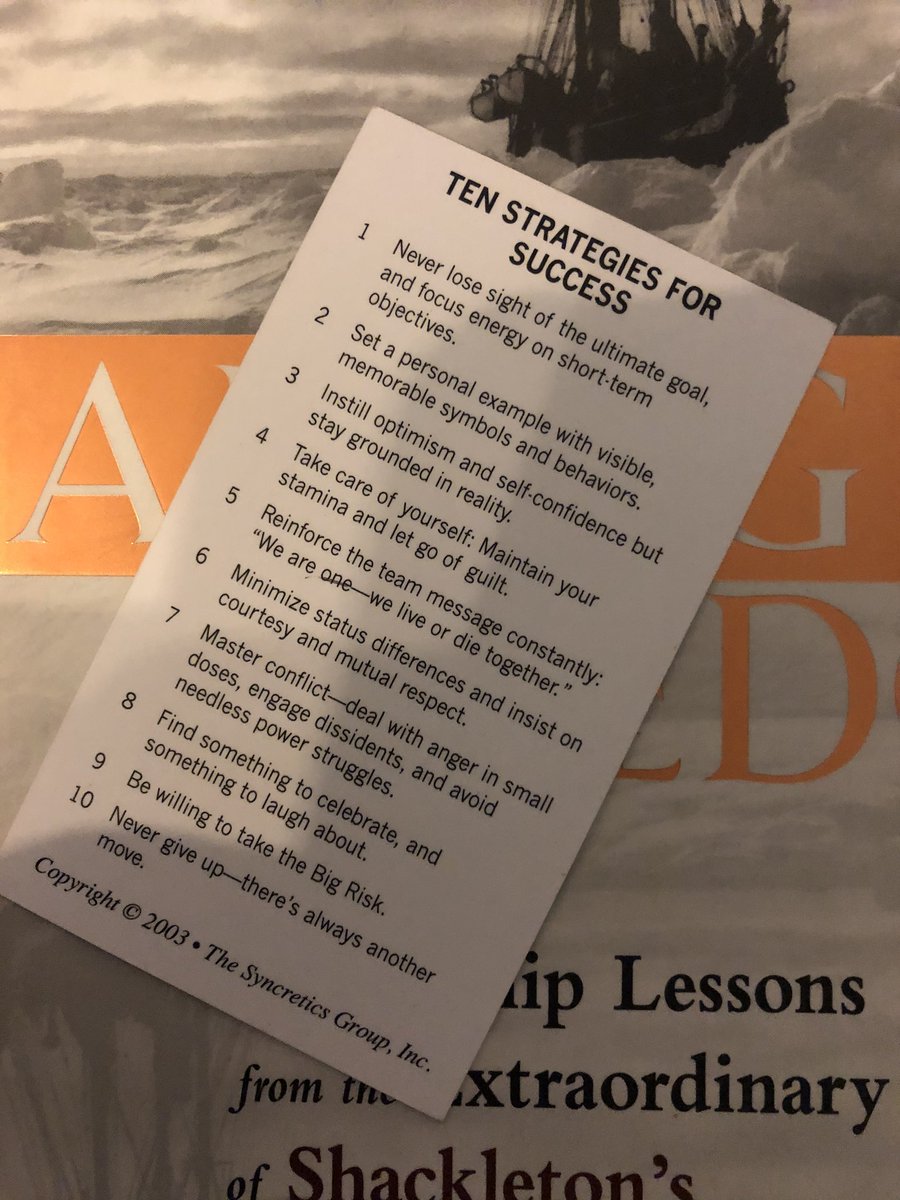 In 1916 Ernest Shackleton survived an incredible fight for life in Antartica. Now in 2020 we face similar uncharted, volatile , uncertain and challenging conditions. 10 lessons were learnt from his voyage that can be applied today. They are critical for success.