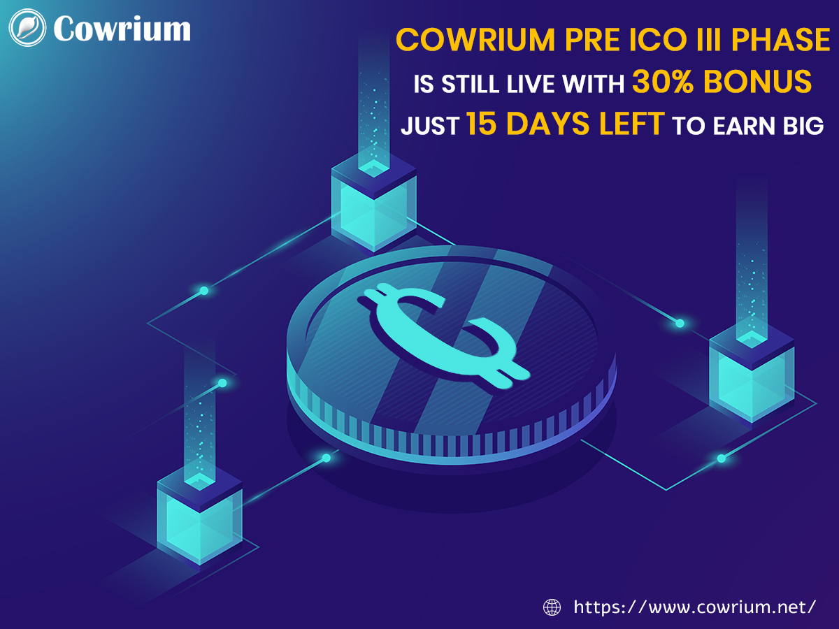 cowrium's tweet photo. #Cowrium Pre #ICO III Phase is Still Live With 30% Bonus Just 15 days Left To Earn Big

For More: https://t.co/wKZtVNiU8N

#cryptonews #bitcoins #bitcoinnews #blockchain #btc #trading #icoprojects #besticoprojects #icosale #salelive #tokensale #token https://t.co/cCjYzN3BfW