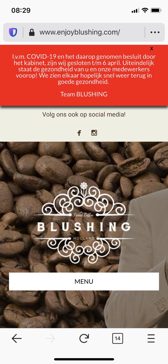 Gisteravond zijn wij direct gestart voor horeca klanten om de huidige verplichte sluitingsperiode te communiceren. Wij wensen iedereen sterkte in deze periode! Indien er ondersteuning nodig is qua communicatie staan wij voor jullie klaar. Wij werken onveranderd door. #corona