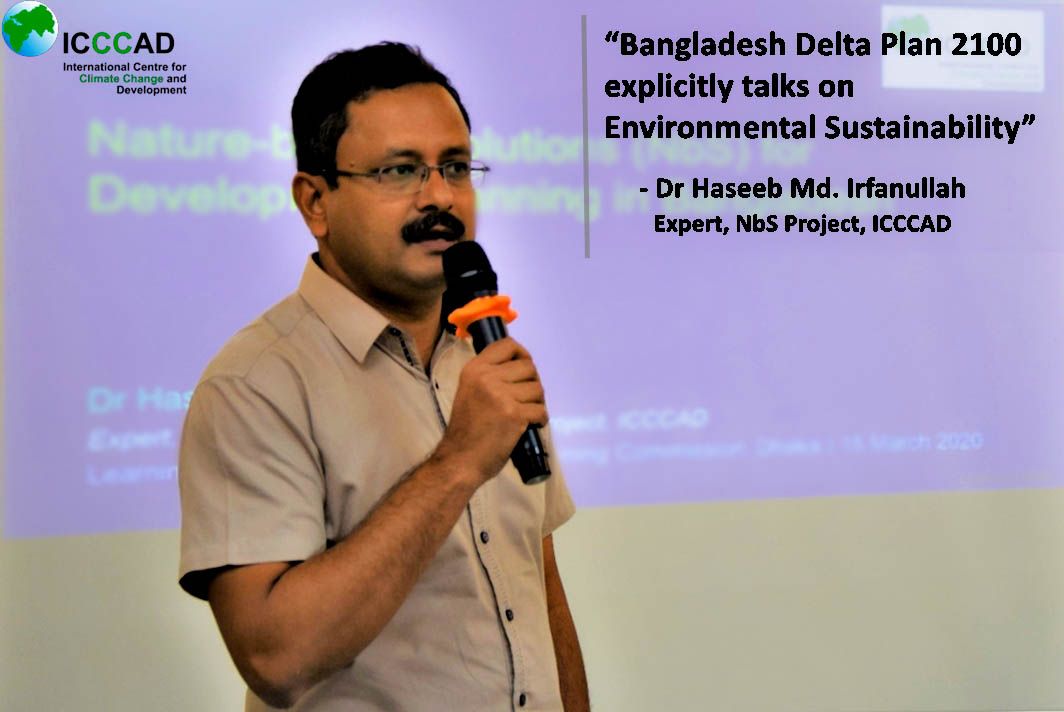 Focusing on Nature-based Solutions (NbS) for Development Planning in Bangladesh at Learning Hub Event, <a href="/hmirfanullah/">Dr Haseeb Irfanullah | ড. হাসীব ইরফানুল্লাহ্</a> talked about the importance of incorporating #NbS as a core guiding principle for the long term planning and policies. <a href="/SaleemulHuq/">Saleemul Huq</a> @gobeshona <a href="/NatureBasedSols/">Nature-based Solutions Initiative @UniofOxford</a>