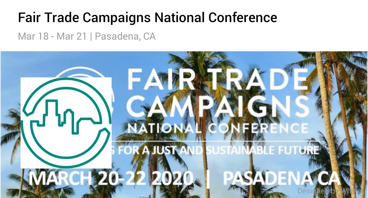 Fair Trade Campaigns National Conference. Download the Whova event app here whova.com/portal/ftcnc_2…