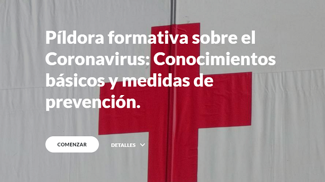 CruzRojaRMurcia's tweet photo. Todo lo que necesitas saber sobre el #COVIDー19 lo tienes en esta #FormacionCruzRoja Aún estás a tiempo de matricularte. Online y gratuito, por supuesto https://t.co/Vd2LY9ObVq https://t.co/II5GGaV8UO