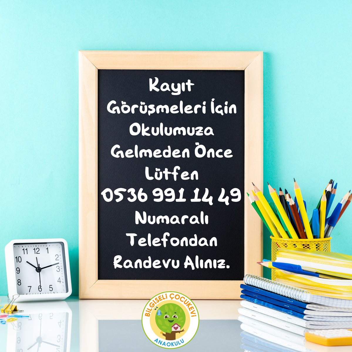 Size daha sağlıklı bir hizmet verebilmek için kayıt görüşmeleriyle ilgili okulumuza gelmeden önce 0536 991 14 49 numaralı telefondan randevunuzu almayı unutmayın! 😊📝
-
#anaokulu #okulöncesi #kreş #çocukevi #çocukgelişimi #eğitim #okulöncesieğitim #çocuk #batıkent #kayıt