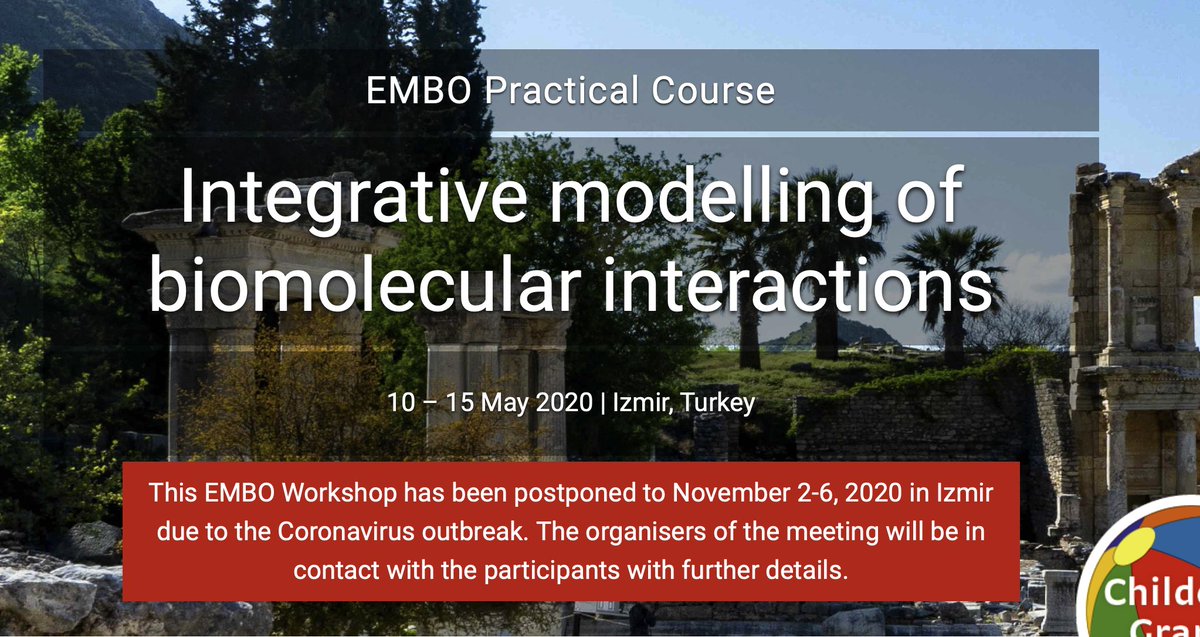 Ezgi Karaca (@ezgi_karaca_) on Twitter photo As the organizers, we have decided to postpone our Integrative Modeling <a href="/EMBO/">EMBO</a> Practical Course to 2-6 November 2020. Our registration will be open until the 31st of July and be reachable at meetings.embo.org/event/20-biomo…
Wishing you all safe and healthy times <a href="/amjjbonvin/">Alexandre Bonvin - also on Bluesky</a> @jpglmrodrigues As the organizers, we have decided to postpone our Integrative Modeling <a href="/EMBO/">EMBO</a> Practical Course to 2-6 November 2020. Our registration will be open until the 31st of July and be reachable at meetings.embo.org/event/20-biomo…
Wishing you all safe and healthy times <a href="/amjjbonvin/">Alexandre Bonvin - also on Bluesky</a> @jpglmrodrigues