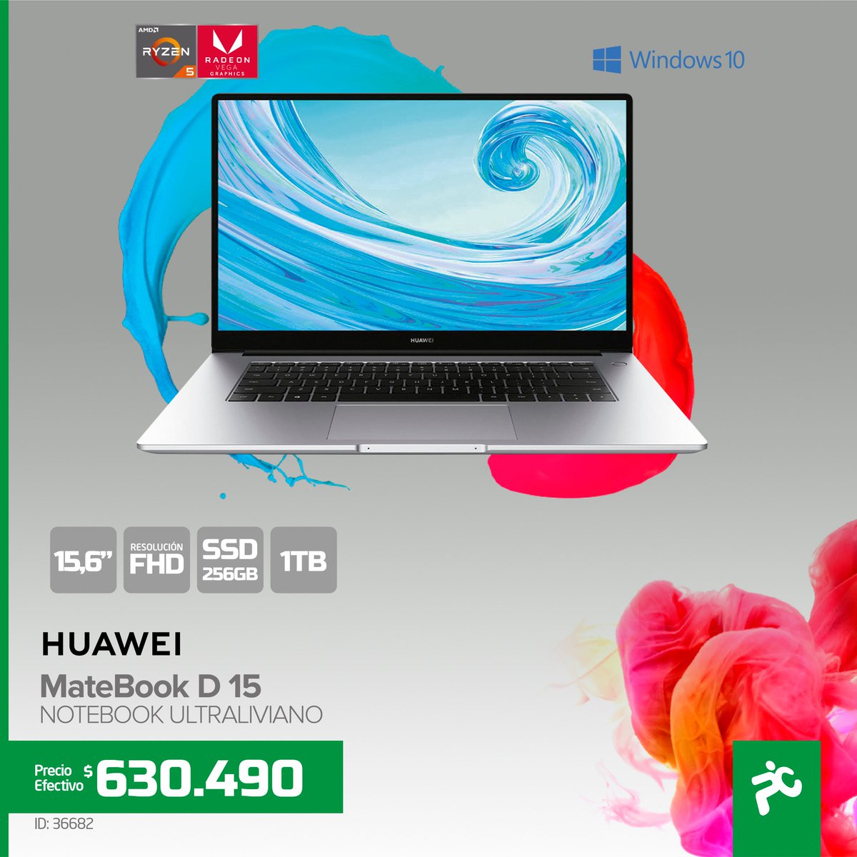 PCFactoryCL's tweet image. #Lanzamineto: Ligero, rápido y con la mejor tecnología. Conoce el nuevo Huawei Matebook D15. Ya disponible en PC Factory :  pcfactory.cl/notebook-huawe…🧑‍💻