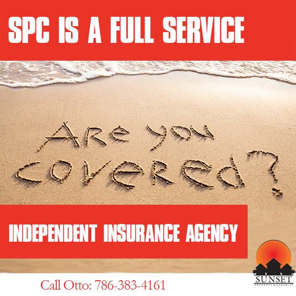 OttoOlivaSPC's tweet image. Sunset Property and Casualty is a full service independent insurance agency. Are you covered? Call Otto at 786-383-4161 or schedule a consult by clicking the link in bio.

 #floridainsuranceusa #floridainsuranceagent #floridahomeinsurance