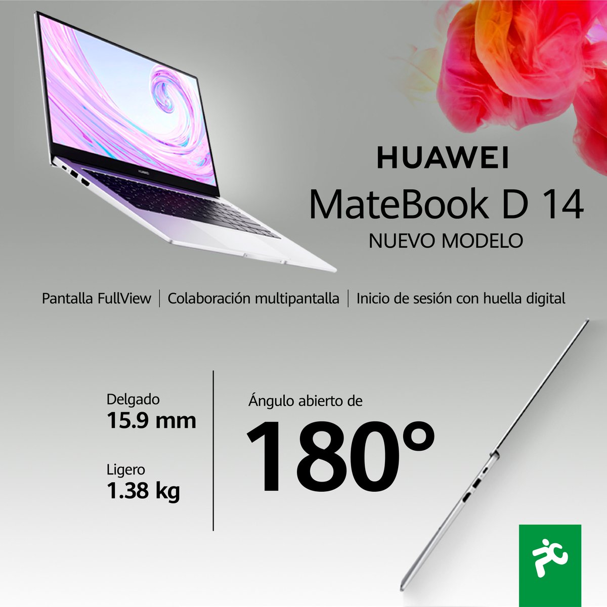 PCFactoryCL's tweet image. #Lanzamiento: ¡Lo que todos esperaban! Ya llegó el nuevo Huawei Matebook D14 a PC Factory 🤩
Revisa aquí: pcfactory.cl/notebook-huawe…