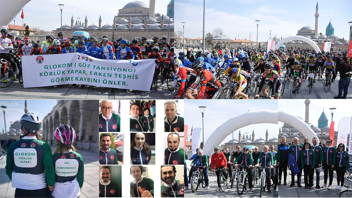 GlaucomaWeek's tweet photo. Cycling for #glaucoma #awareness. Around 100 ophthalmologists, ophthalmic technicians, nurses and medical faculty students cycled on a 4-5 km /8-10 miles route in Konya. Read more about it here: https://t.co/QtqrORGdJw #glaucomaweek #WGW2020 https://t.co/5C8IsX438w