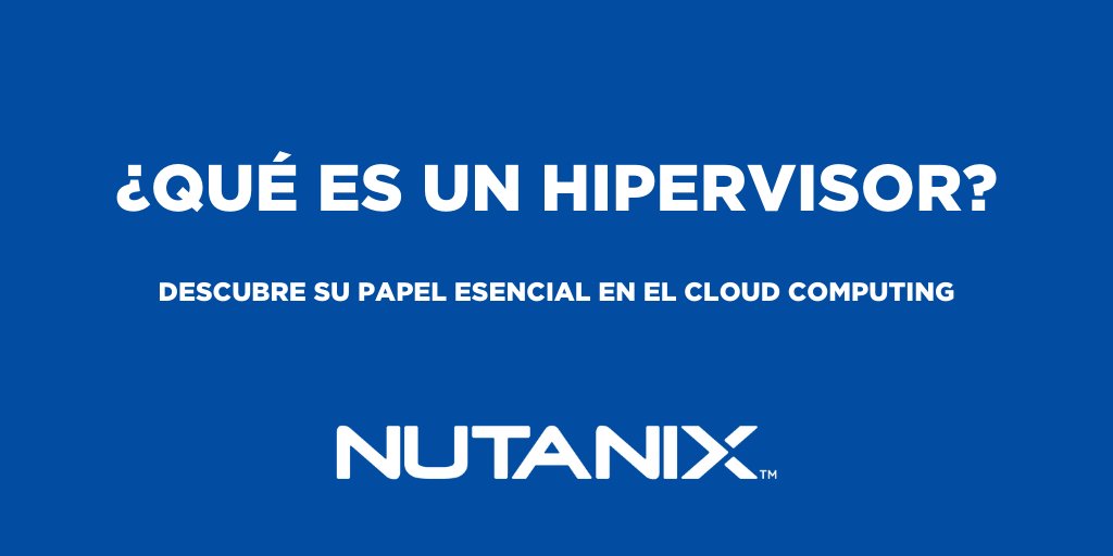 NutanixSpain's tweet photo. ¿Sabes lo que es un #hipervisor y cuál es su relación con la #virtualización? Resuelve todas las dudas que tengas sobre su papel esencial en el #cloudcomputing: https://t.co/v8Qt5EjTSR. https://t.co/fwrbo7xDuE