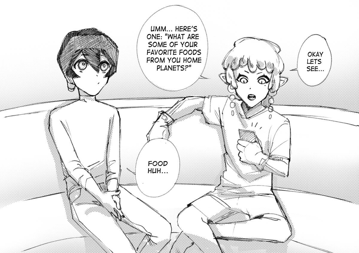 I asked my followers on ig to send questions for my oc's! This is the result
(1/3)
