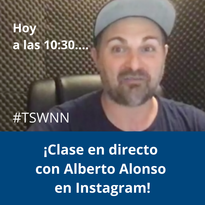 GrupoVaughan's tweet photo. Tune in at 10.30 for an English Class with @imalbertoalonso! 

▶️https://t.co/FNlXrCMRQp

#TSWNN https://t.co/DQOPbIdsOA