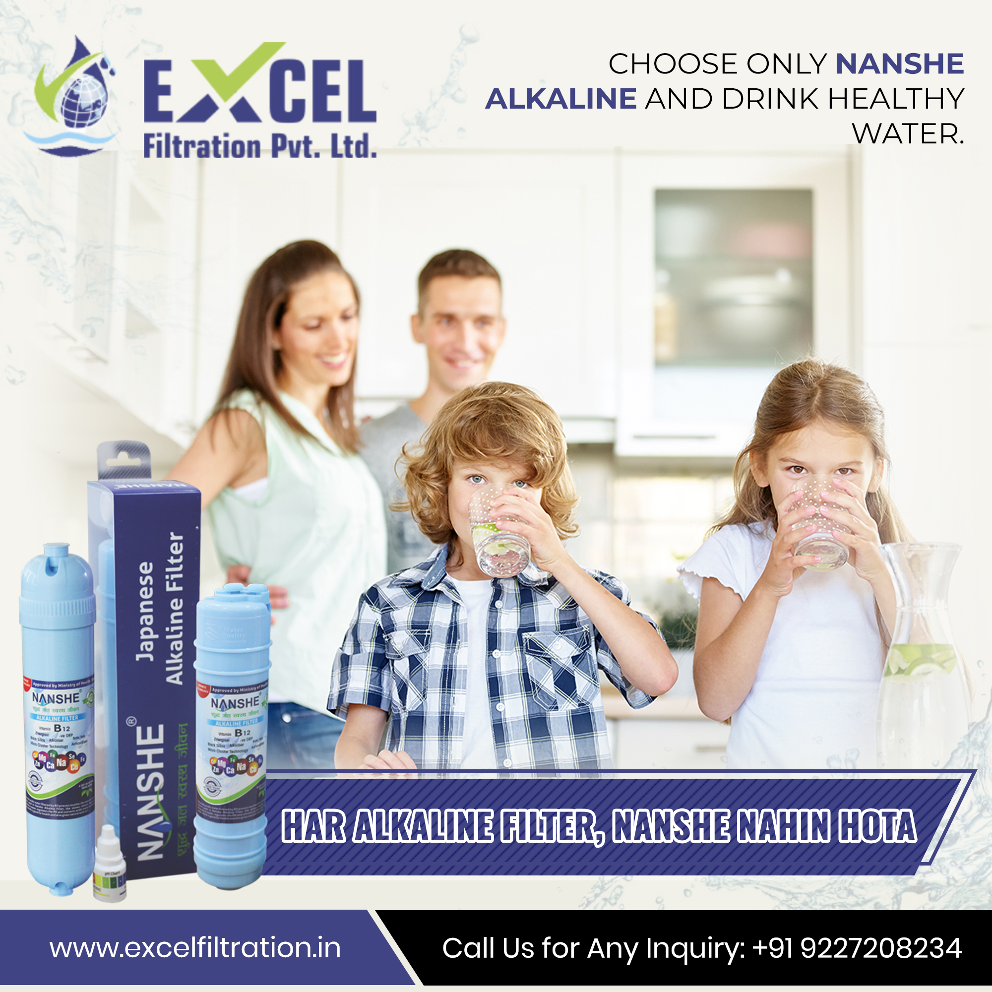 Excel Filtration Pvt Ltd on Twitter "Har Alkaline Filter NANSHE Nahi