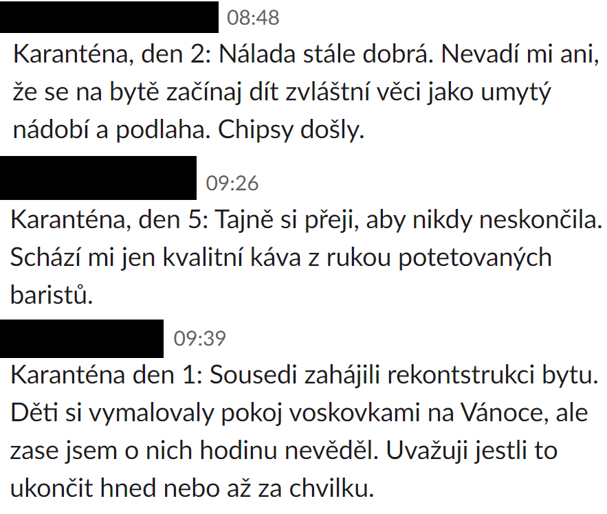 Povinný homeoffice probíhá dobře, to nemohu říct.