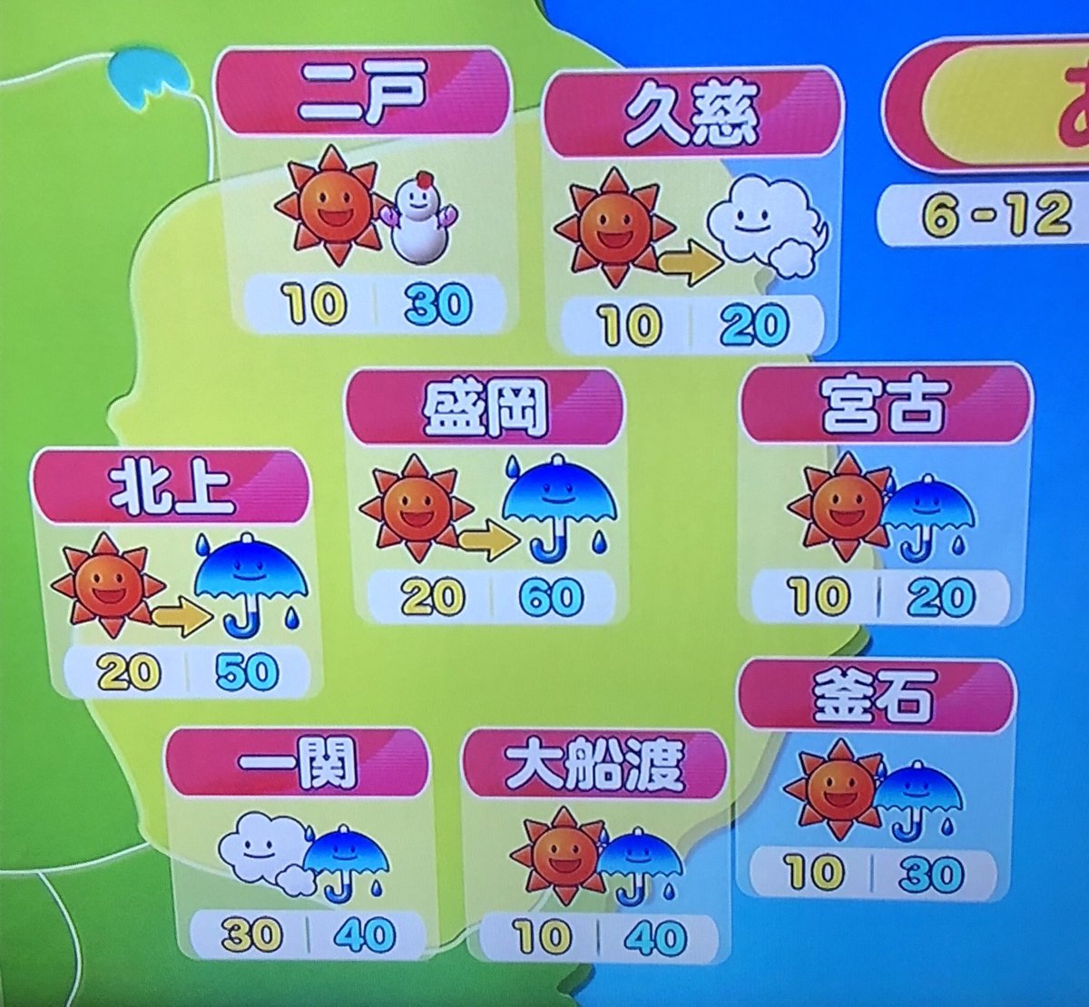 5きげんテレビ の天気予報 可愛い ようやくマーク全部揃ったの撮れた 5きげんテレビ の天気予報 可愛い ようやくマーク全部揃ったの撮れた