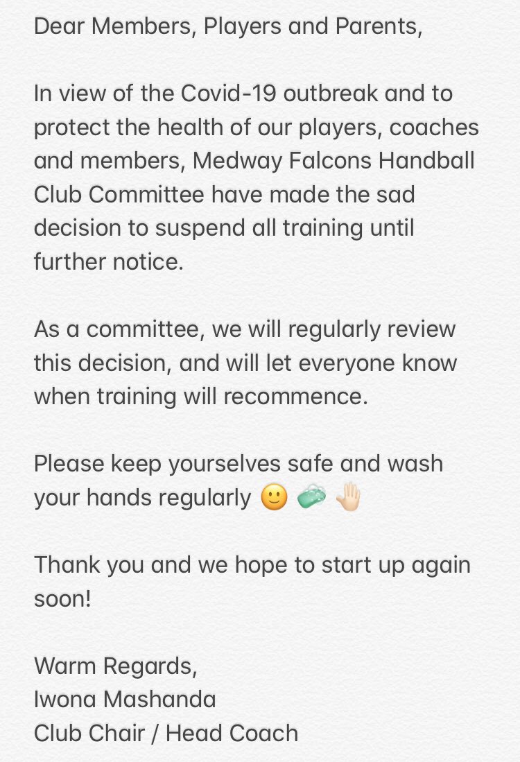 All training is postponed until further notice. We will keep you updated!